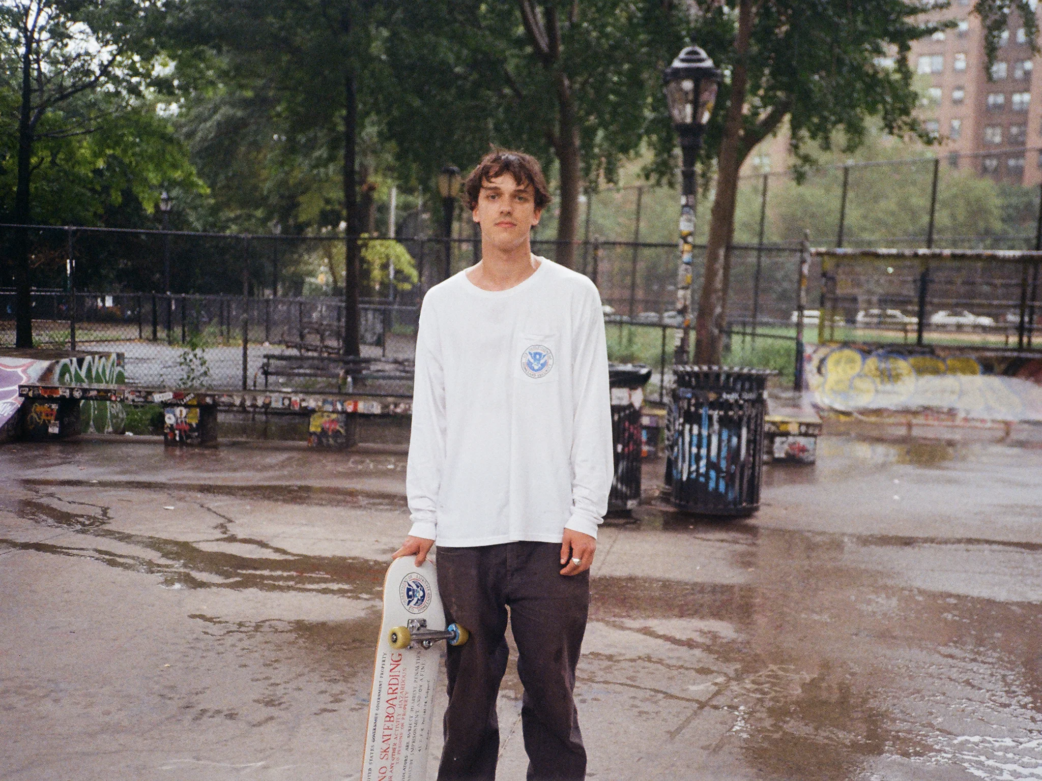 No Skateboarding Long Sleeve Tee - Image 2