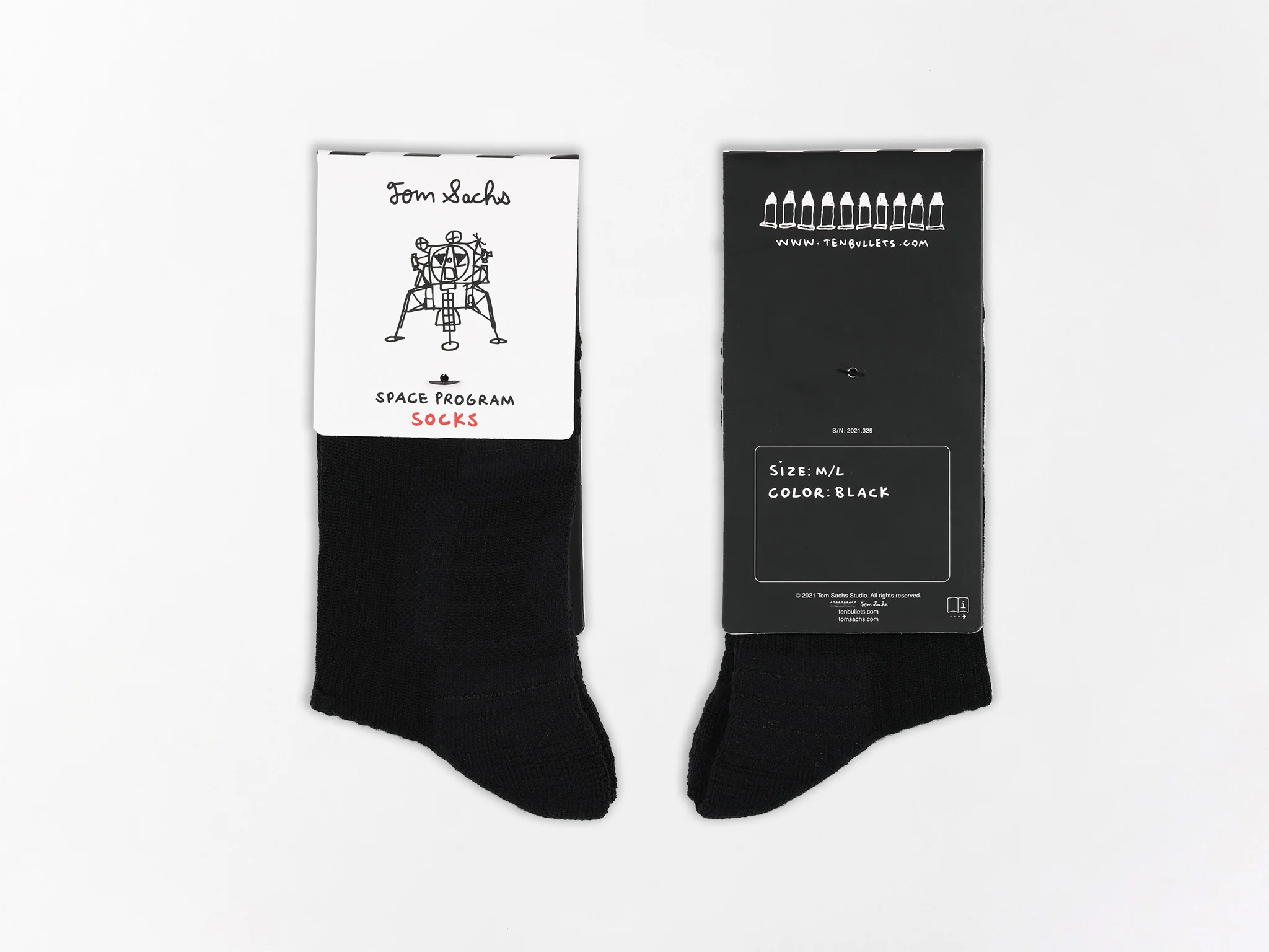 Space Program Socks (Black) - Image 6