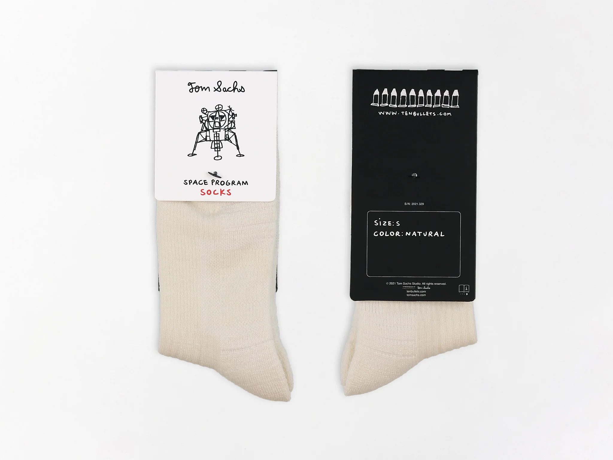 Space Program Socks (Natural) - Image 6