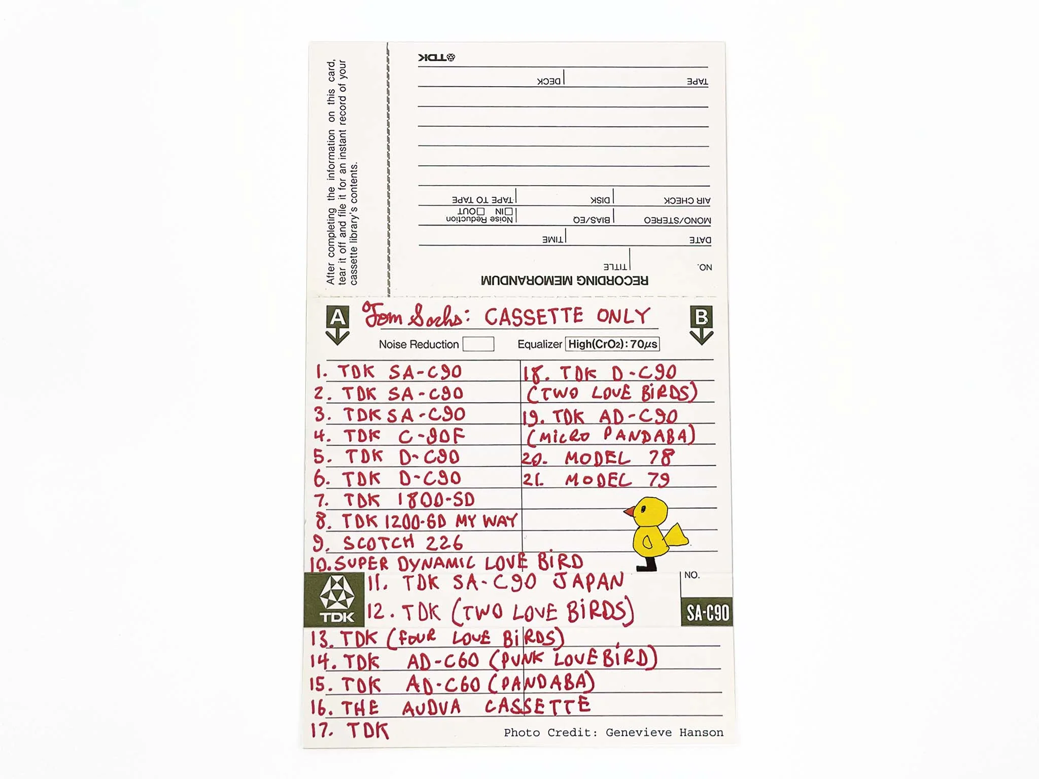 TDK Cassette Zine - Image 4
