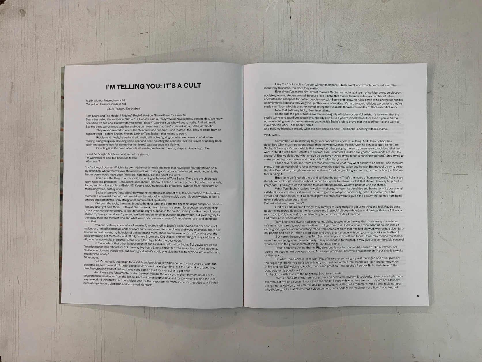 Tom Sachs: Ritual Catalogue - London - Image 2